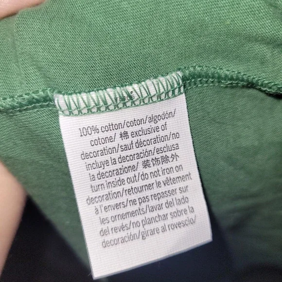 Victoria's Secret PINK 2 Pack XL T-Shirts Green Solid Tie Dye Split Neck Cotton - Picture 3 of 12